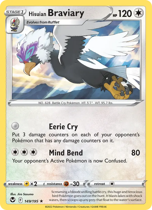 Hisuian Braviary 149 Silver Tempest Pokesingles