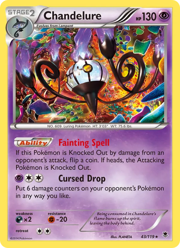 Chandelure 43 Phantom Forces Pokesingles