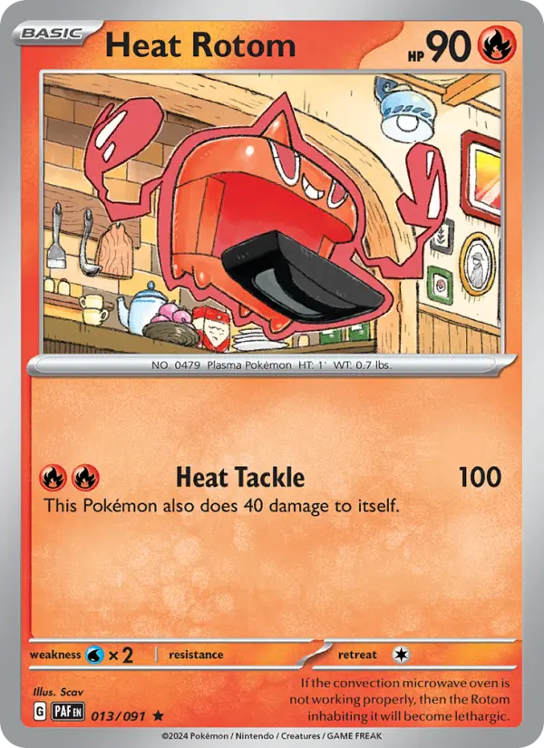 Heat Rotom 13 Paldean Fates Pokesingles