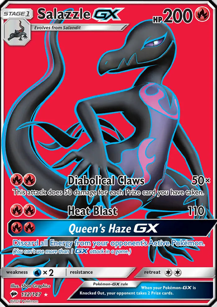 Salazzle GX 132 Burning Shadows Pokesingles