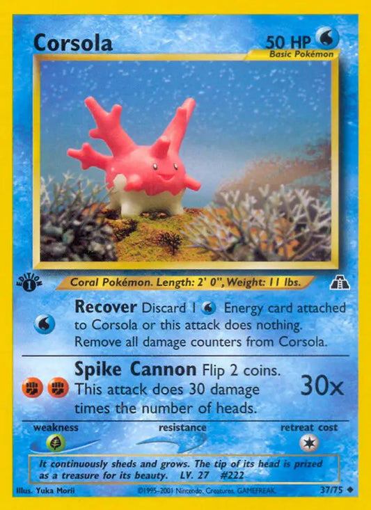 Corsola 37 Neo Discovery Pokesingles