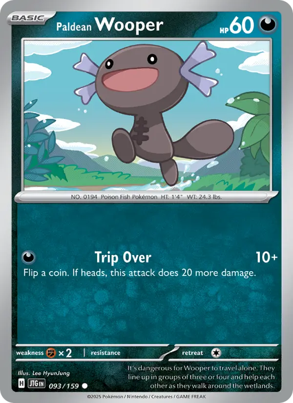 Paldean Wooper 93 Journey Together Pokesingles