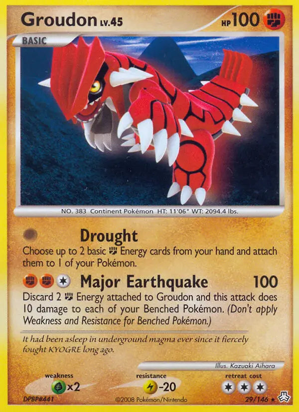 Groudon 29 Legends Awakened Pokesingles