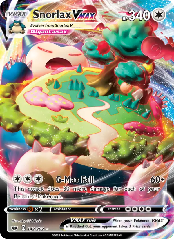 Snorlax VMAX 142 Sword & Shield Pokesingles