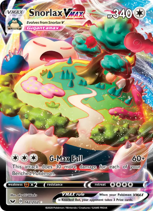 Snorlax VMAX 142 Sword & Shield Pokesingles