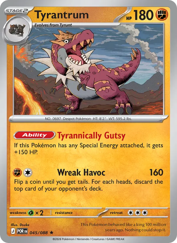 Tyrantrum 45 Perfect Order Pokesingles