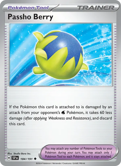 Passho Berry 184 Surging Sparks Pokesingles