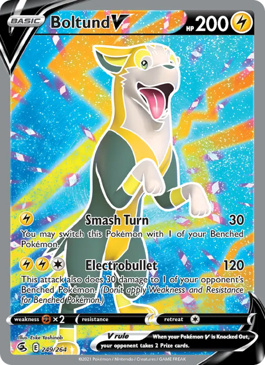 Boltund V 249 Fusion Strike Pokesingles