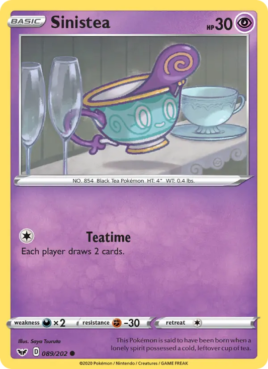 Sinistea 89 Sword & Shield Pokesingles