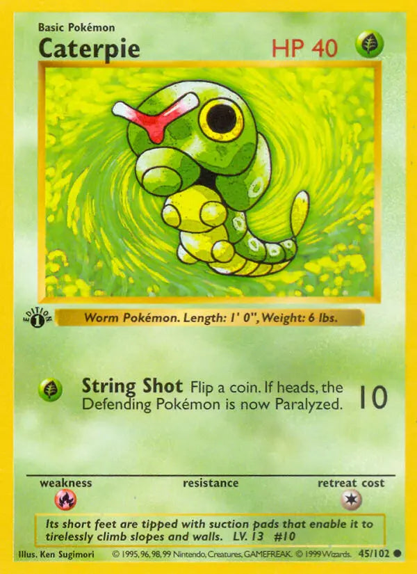 Caterpie 45 Base Set Pokesingles