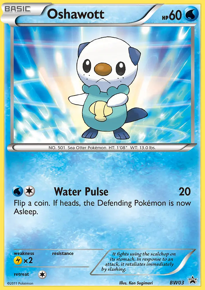Oshawott BW03 BW Black Star Promos Pokesingles
