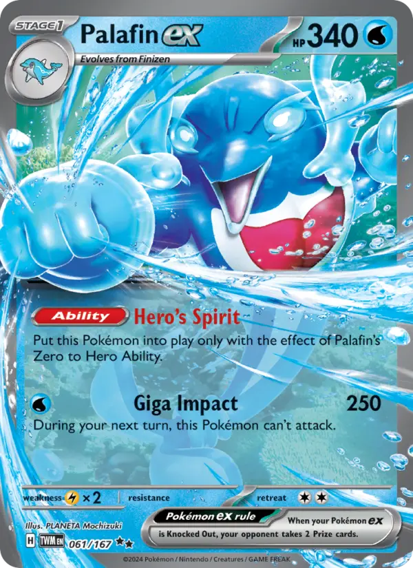 Palafin ex 61 Twilight Masquerade Pokesingles