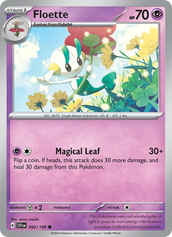 Floette 92 Scarlet & Violet Pokesingles