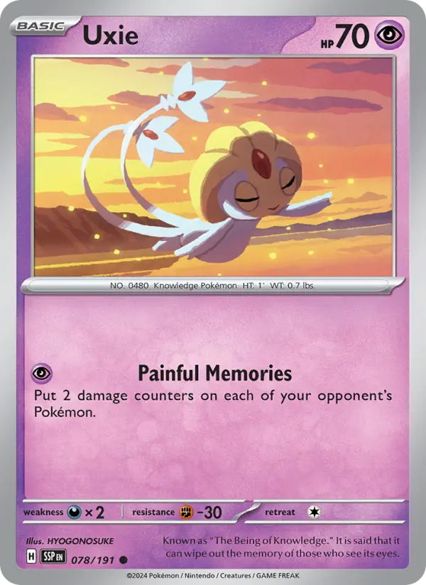 Uxie 78 Surging Sparks Pokesingles