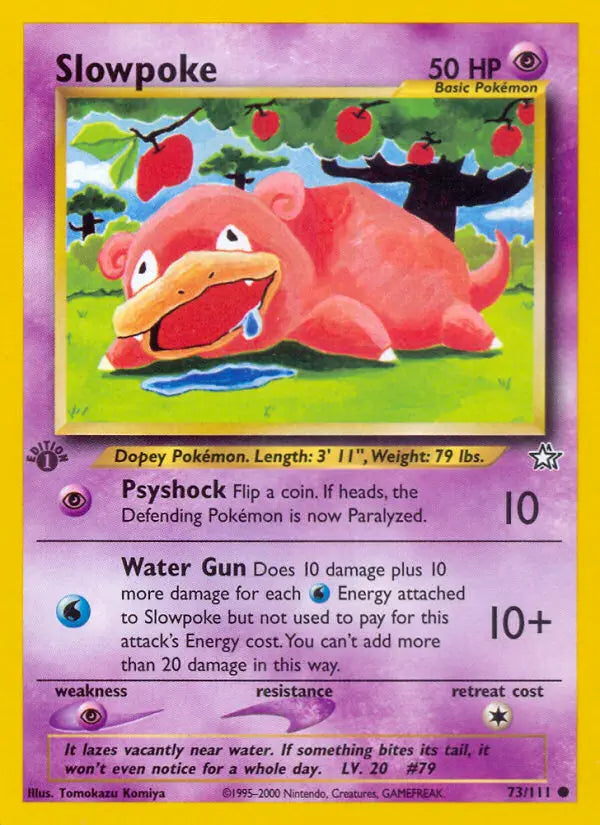Slowpoke 73 Neo Genesis Pokesingles