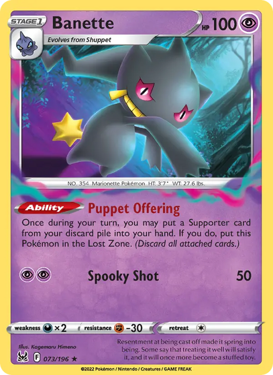 Banette 73 Lost Origin Pokesingles