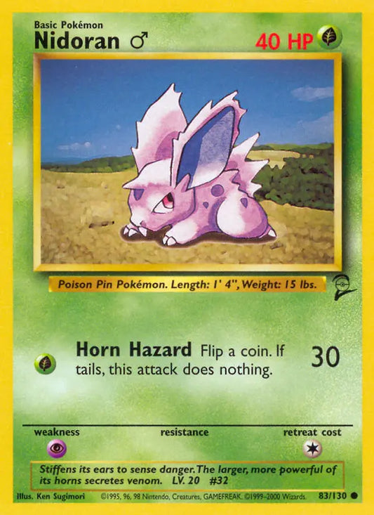 Nidoran♂ 83 Base Set 2 Pokesingles