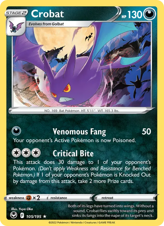 Crobat 105 Silver Tempest Pokesingles