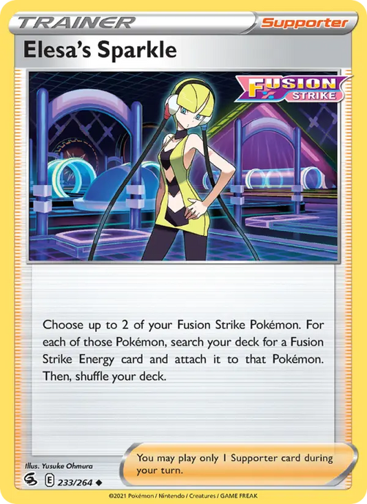 Elesa's Sparkle 233 Fusion Strike Pokesingles