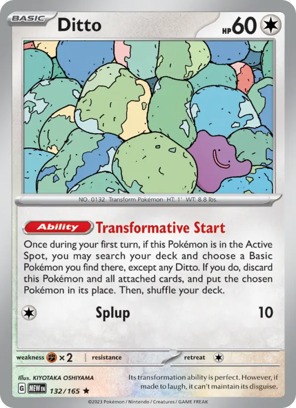 Ditto 132 151 Pokesingles
