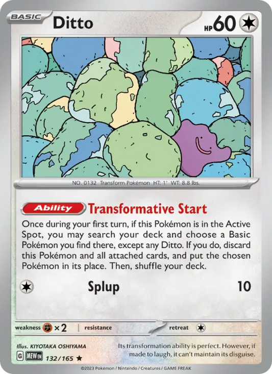 Ditto 132 151 Pokesingles