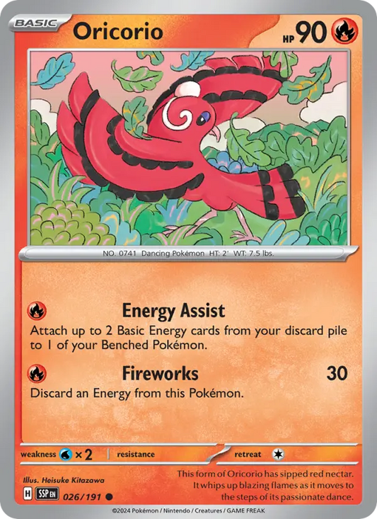 Oricorio 26 Surging Sparks Pokesingles