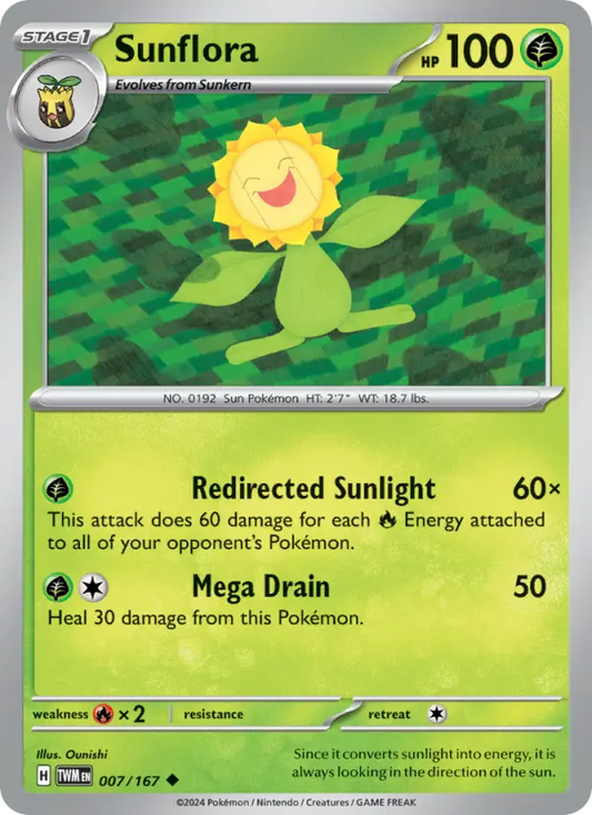Sunflora 7 Twilight Masquerade Pokesingles