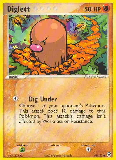 Diglett 61 FireRed & LeafGreen Pokesingles