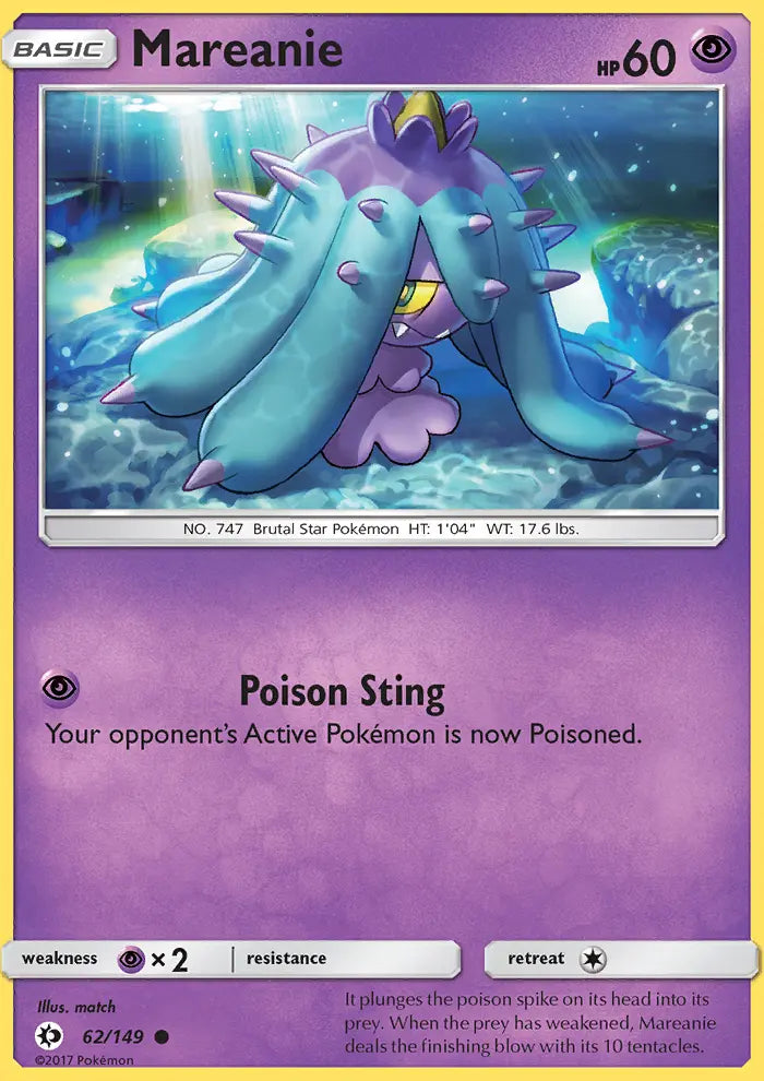 Mareanie 62 Sun & Moon Pokesingles