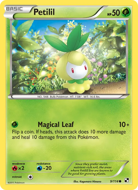 Petilil 9 Black & White Pokesingles