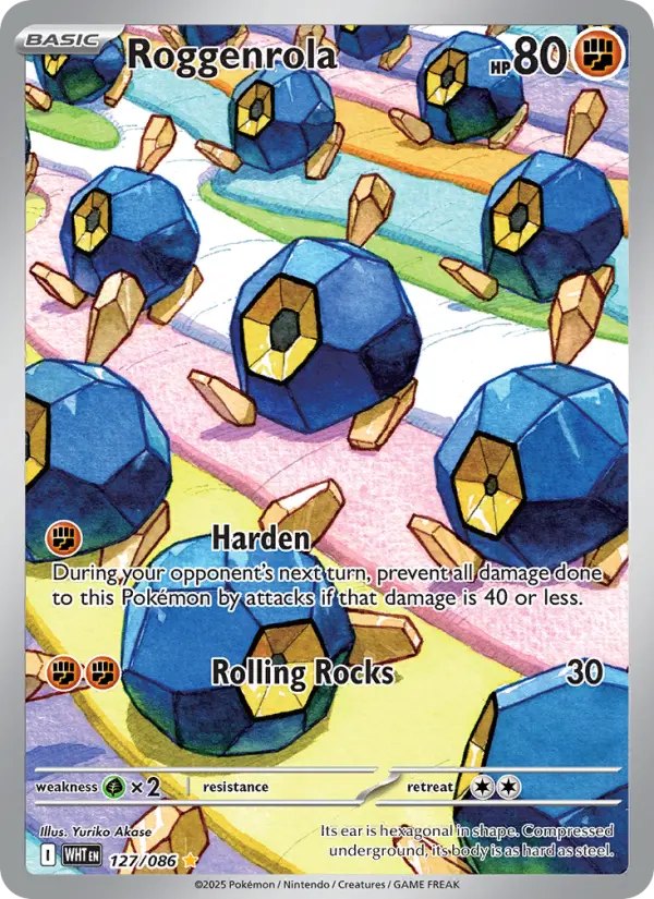 Roggenrola 127 White Flare Pokesingles