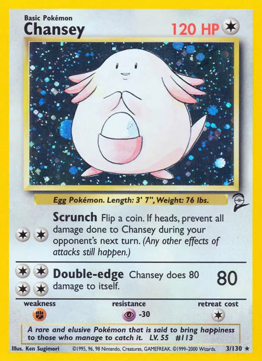 Chansey 3 Base Set 2 Pokesingles