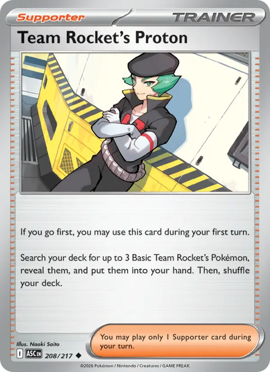 Team Rocket's Proton 208 Ascended Heroes Pokesingles