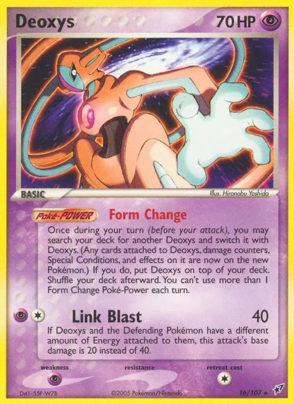 Deoxys 16 Deoxys Pokesingles