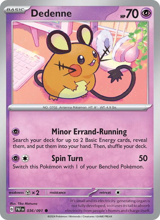 Dedenne 36 Paldean Fates Pokesingles