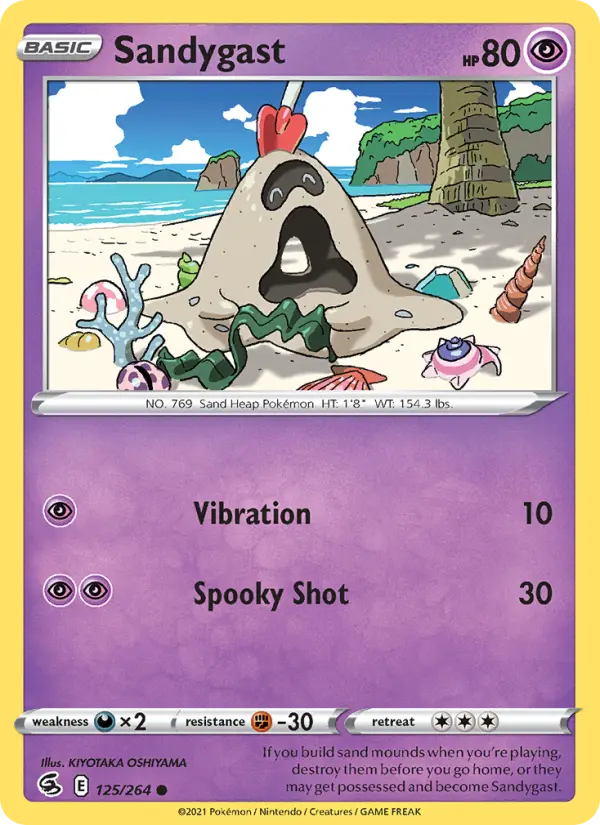 Sandygast 125 Fusion Strike Pokesingles