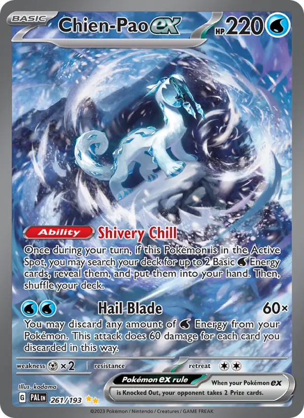 Chien-Pao ex 261 Paldea Evolved Pokesingles