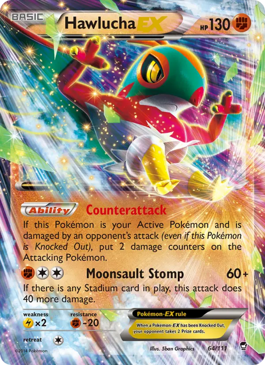 Hawlucha EX 64 Furious Fists Pokesingles