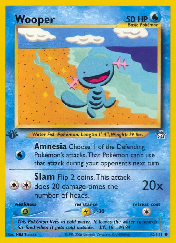 Wooper 82 Neo Genesis Pokesingles