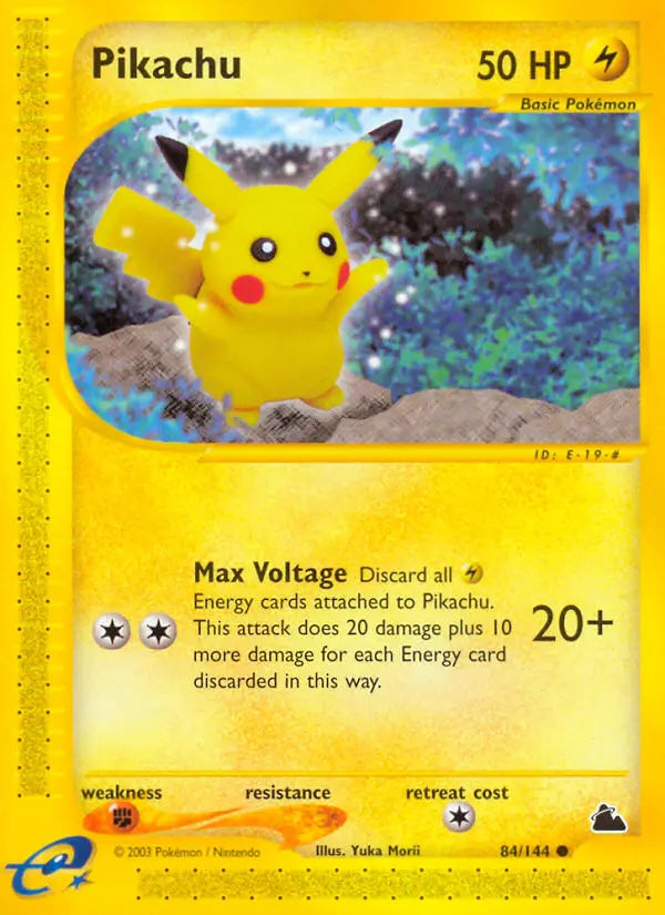 Pikachu 84 Skyridge Pokesingles