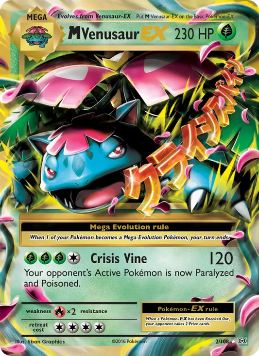 M Venusaur EX 2 Evolutions Pokesingles