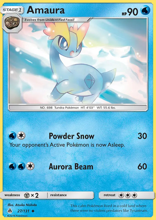 Amaura 27 Forbidden Light Pokesingles