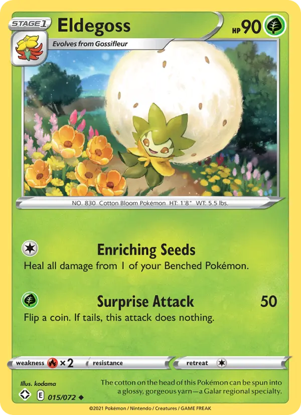 Eldegoss 15 Shining Fates Pokesingles
