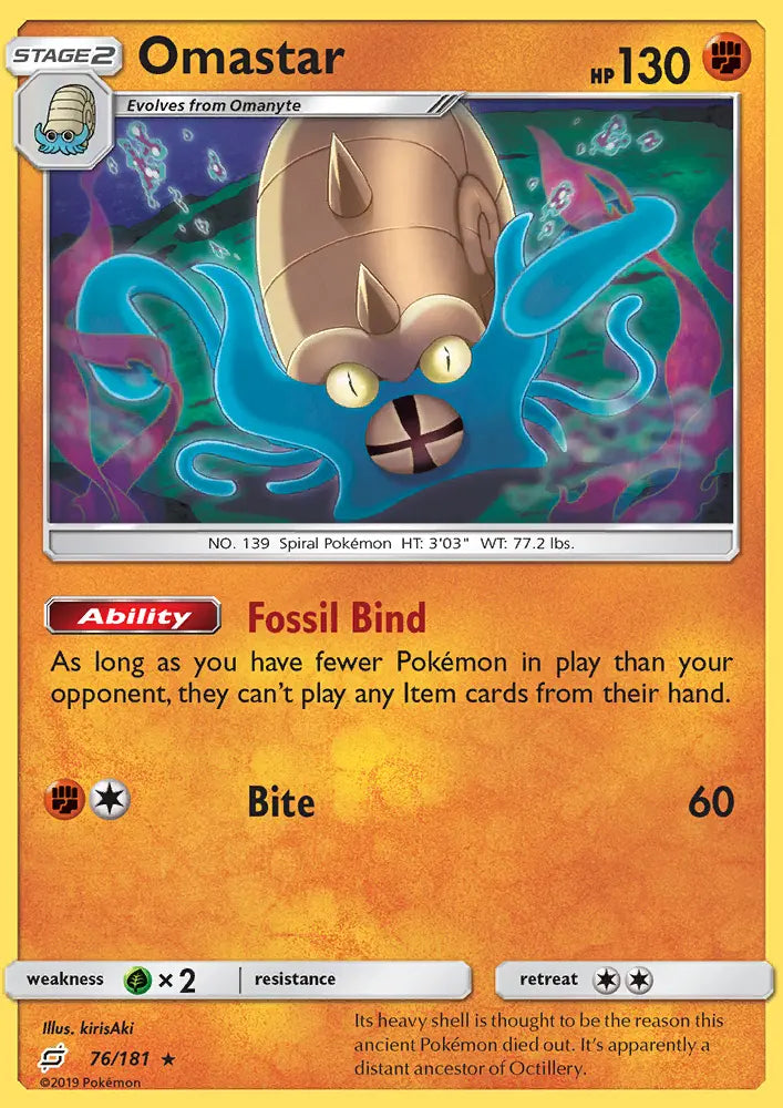 Omastar 76 Team Up Pokesingles