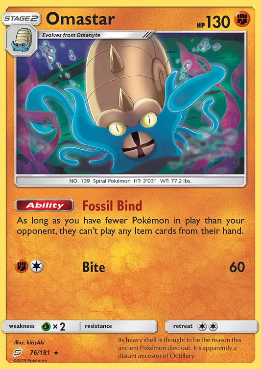 Omastar 76 Team Up Pokesingles