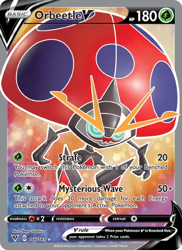 Orbeetle V 166 Vivid Voltage Pokesingles
