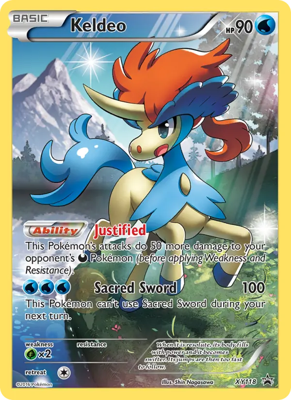 Keldeo XY118 XY Black Star Promos Pokesingles