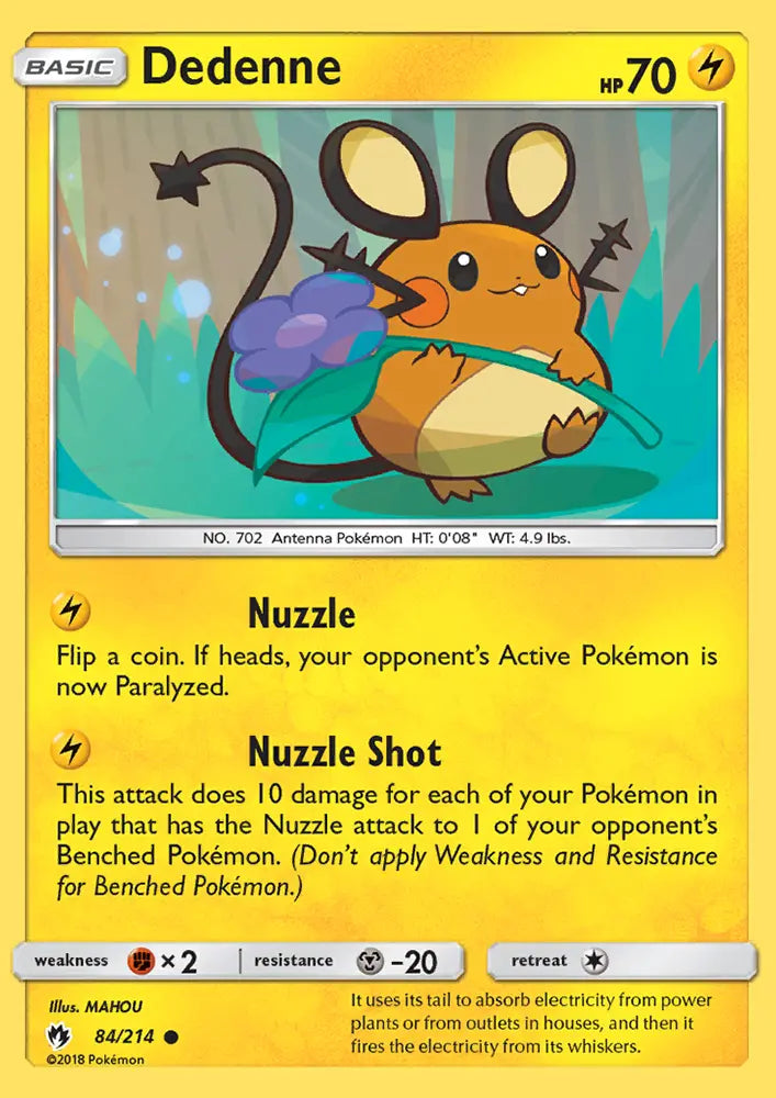 Dedenne 84 Lost Thunder Pokesingles