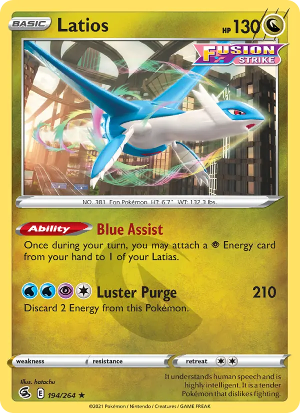 Latios 194 Fusion Strike Pokesingles