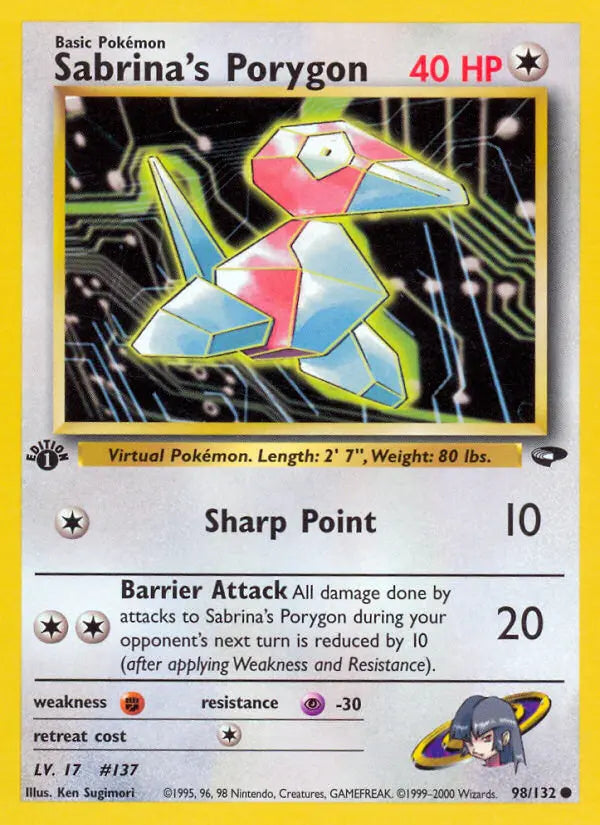 Sabrina's Porygon 98 Gym Challenge Pokesingles